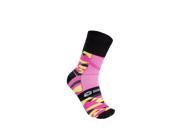 Sugoi 2017 RS Crew Sock Printed Fuchsia Sulphur Black M