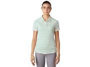 Adidas Golf 2017 Women s Essentials Double Stripe Short Sleeve Polo Shirt Haze Coral XS