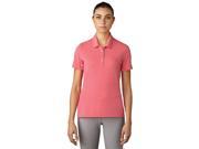Adidas Golf 2017 Women s Essentials Cotton Hand Short Sleeve Polo Shirt Core Pink Heather S
