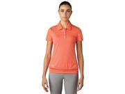 Adidas Golf 2017 Women s Chevron Tunic Short Sleeve Polo Shirt Easy Coral L