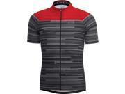 Gore Bike Wear 2017 Men s Element Stripes Short Sleeve Cycling Jersey SELEST black red M