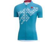 Gore Bike Wear 2017 Women s Element Lady Digi Heart Short Sleeve Cycling Jersey SELLHE scuba blue S