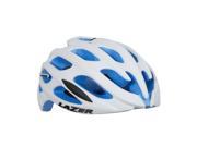 Lazer Blade Cycling Helmet MATTE WHITE BLUE M