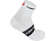 Castelli 2017 Free 6 Cycling Sock R14033 White S M