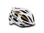 Kask Mojito Road Cycling Helmet White w Rainbow Stripe M