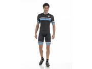 Pinarello 2017 Men s Corsa Short Sleeve Cycling Jersey PICS17 SSJY CORS BLACK SKY BLUE L