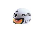 Catlike 2017 Rapid Tri Triathlon Cycling Helmet WHITE BLACK MATT One Size