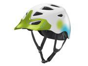 Bern 2016 Women s Prescott Summer Bike Helmet w Visor Satin White w Neon Green Visor M L