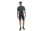 Pinarello 2017 Men s Tour Collection Short Sleeve Cycling Jersey PICS17 SSJY TOUR BLACK SKY BLUE L