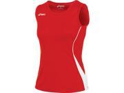 ASICS Women s BT2419 Baseline Jersey Red White Medium