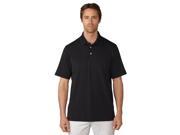 Ashworth 2017 Men s Matte Interlock Solid Short Sleeve Polo Shirt Black XL