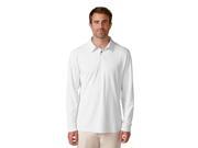 Ashworth 2017 Men s Matte Interlock Long Sleeve Solid Golf Shirt White 2XL