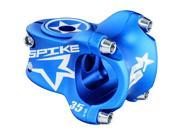 Spank SPIKE Race Bead Blast Finish Bicycle Stem 35mm E06SK011 Blue