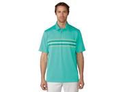 Ashworth 2017 Men s Stretch Pique 2 Tone Chest Stripe Short Sleeve Polo Shirt Galapagos L