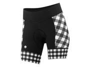 Shebeest 2017 Women s Daisy Gingham Style Cycling Short 3061 GS Black S