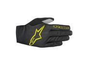 Alpinestars 2016 Men s Aero 2 Full Finger Cycling Gloves 1563016 Black Acid Yellow S