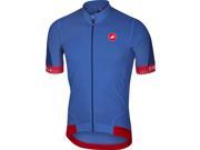 Castelli 2017 Men s Volata 2 Full Zip Short Sleeve Cycling Jersey A17018 drive blue red L