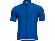 Gore Bike Wear 2017 Men s Power 3.0 Short Sleeve Cycling Jersey SPOWER brilliant blue black L