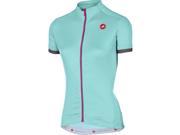 Castelli 2017 Women s Anima Full Zip Short Sleeve Cycling Jersey A16055 pale blue S