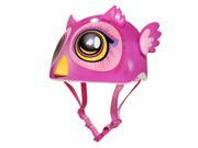 Raskullz 2015 Miniz Big Eyes Owl Infant Bicyle Helmet Pink One Size