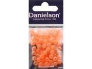 Danielson General Terminal Beads 6Mm Flourescent Orange Pack Of 65