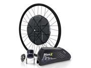 BionX D 500 DV E Bike System 26 Black V Brake Rim disc compatible Black Spokes D500DV26D17
