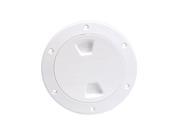 Beckson Marine DP40-W 4 WHITE SCREW-IN DECK PLATE Beckson Marine DP40-W 4 WHITE SCREW-IN DECK PLATE