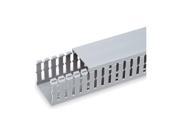 Wire Duct Narrow Slot Gray 2.25 W x 2 D