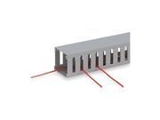 Wire Duct Wide Slot Gray 3.25 W x 4 D