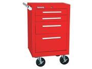 Rolling Cabinet 21x18x28 In 4 Drawer Red