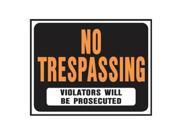 15x19 No Trespass Sign Pack of 5