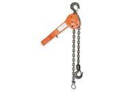 Lever Chain Hoist, 3/4T, 5Ft, Rated 45Lb Lever Chain Hoist, 3/4T, 5Ft, Rated 45Lb