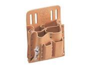Tool Pouch, Leather, 8-Pkts, Knife Snap Tool Pouch, Leather, 8-Pkts, Knife Snap