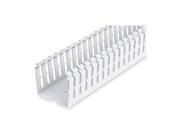 Wire Duct Narrow Slot White Width 4 In