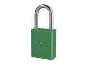 Lockout Padlock Aluminum Green 2 Keys