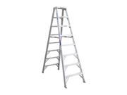 Double Sided Stepladder Aluminum 8 ft H 300 lb Capacity