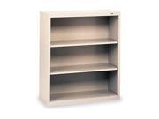 Welded Steel Bookcase H 40 2 Shelf Gray