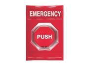 Emergency Push Button Mushroom Red ADA