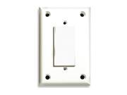 Security Wall Plate 1 Gang White ABS
