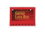 Group Lockout Box 7 Locks Max Red