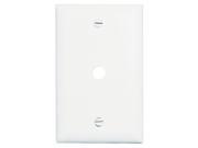 White 1 Gang Telephone Hole Opening Wall Plate Nylon Pass and Seymour TP11WCC15