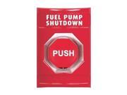 Fuel Pump Shutdown Push Button Red ADA