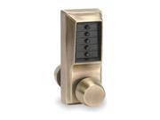 Pushbutton Access Control Knob Brass