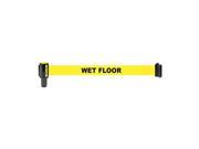 Yellow Poly Fabric Wet Floor Banner 5pk