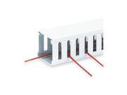 Wire Duct Wide Slot White 1.26 W x 1 D