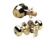 Knob Lockset Light Duty Entry Brass