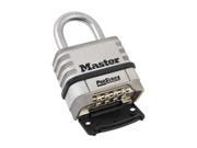 Combination Padlock Bottom 4 Dial Silver