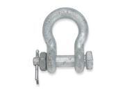 Safety Pin Shackle Body, 9500 Lb, 3/4In Safety Pin Shackle Body, 9500 Lb, 3/4In