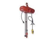 Elec Chain Hoist 300 lb 20 ft Lift 16fpm