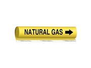 Pipe Marker Natural Gas Yellow